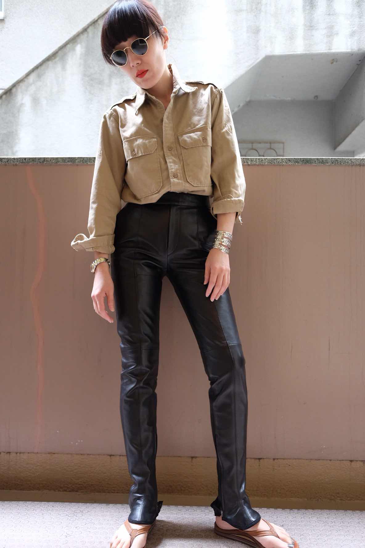 FUMIKA UCHIDA Boots Cover Leather Pants | labiela.com